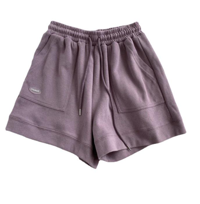 2025 Korean High-Waist A-Line Casual Sports Shorts for Women