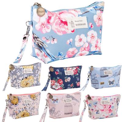 Women Waterproof Flower Bird Travel Cosmetic Bag Makeup Wash Storage Pouch Case