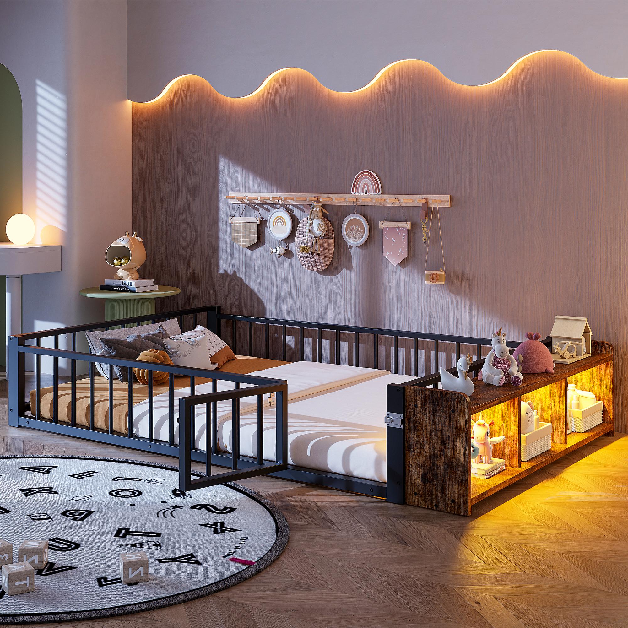 Flat Bed, Metal Bed, 140 x