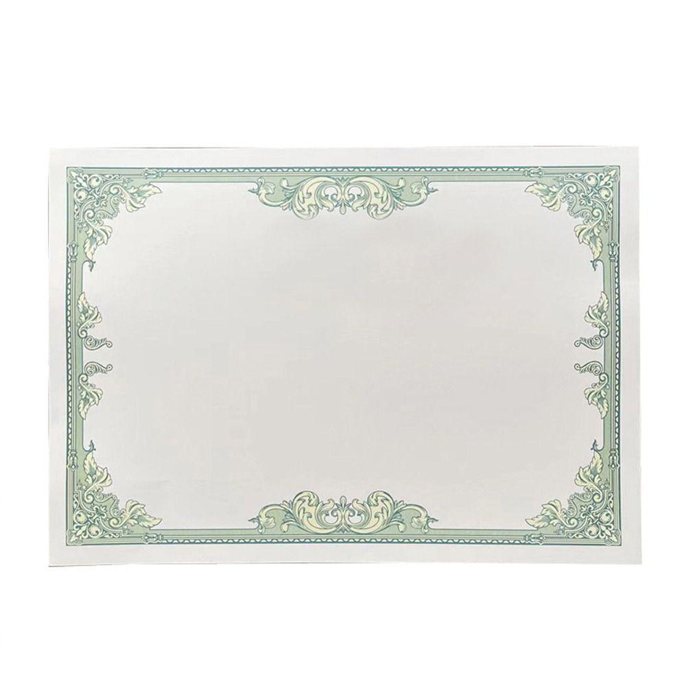 10 Sheets Plain Inner Page A4 Certificate Inner Page Diploma Cardstock Paper  Award Certificate