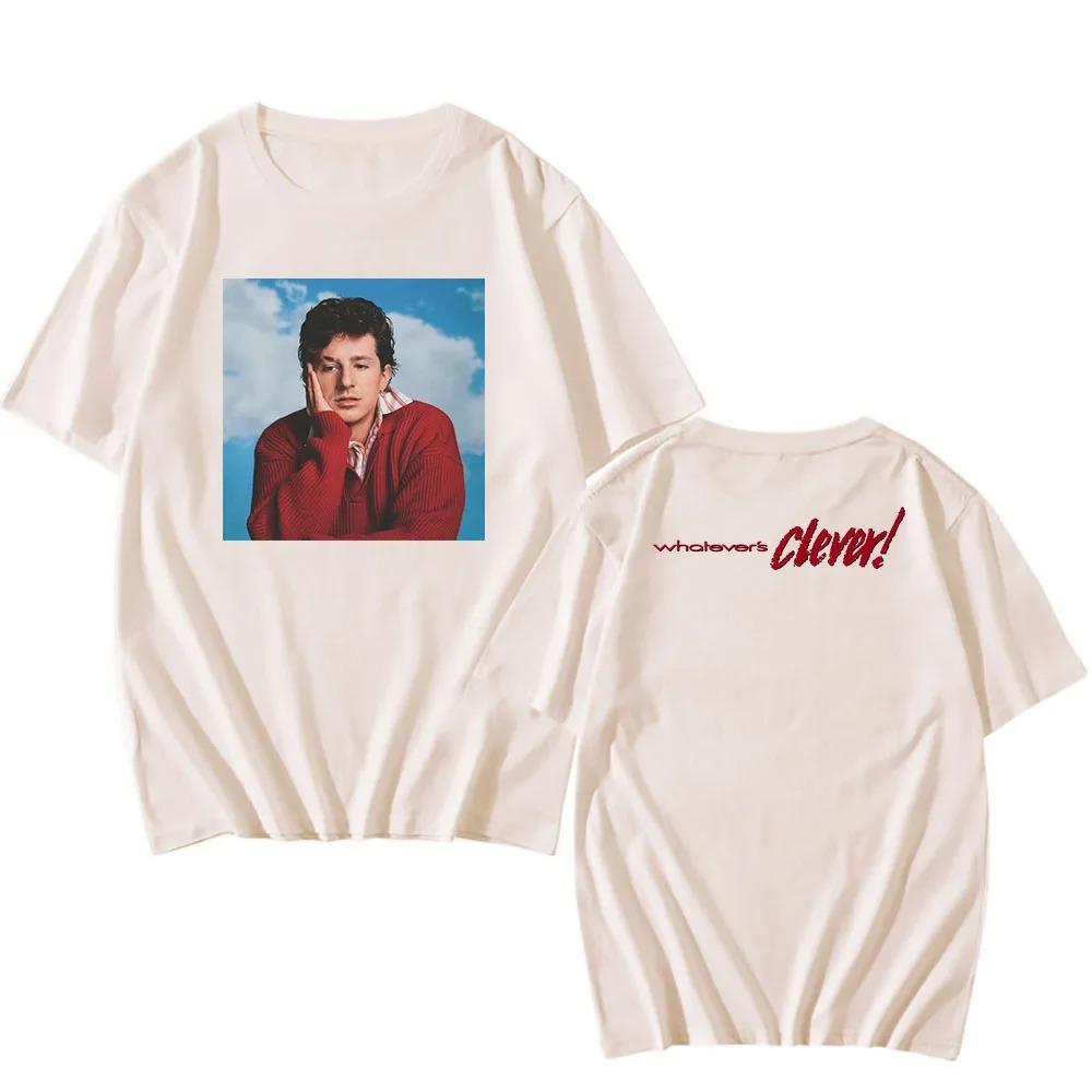 Charlie Puth Whatevers Clever 2026 Album Merch 100% Weiche Baumwolle Pop Rock Rapper Grafik T-Shirt Damen und Herren T-Shirts