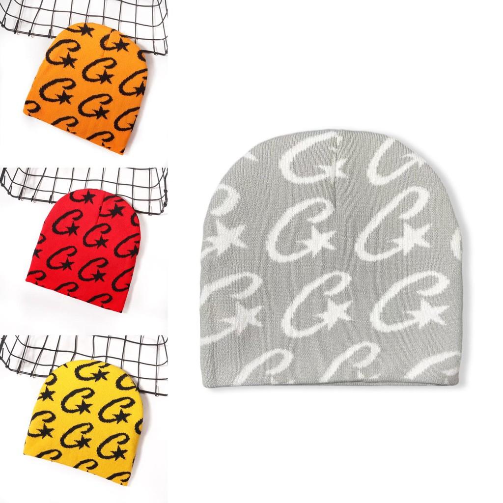 Modische Strickmütze mit Sternenmuster, Unisex, warm für Herbstaktivitäten