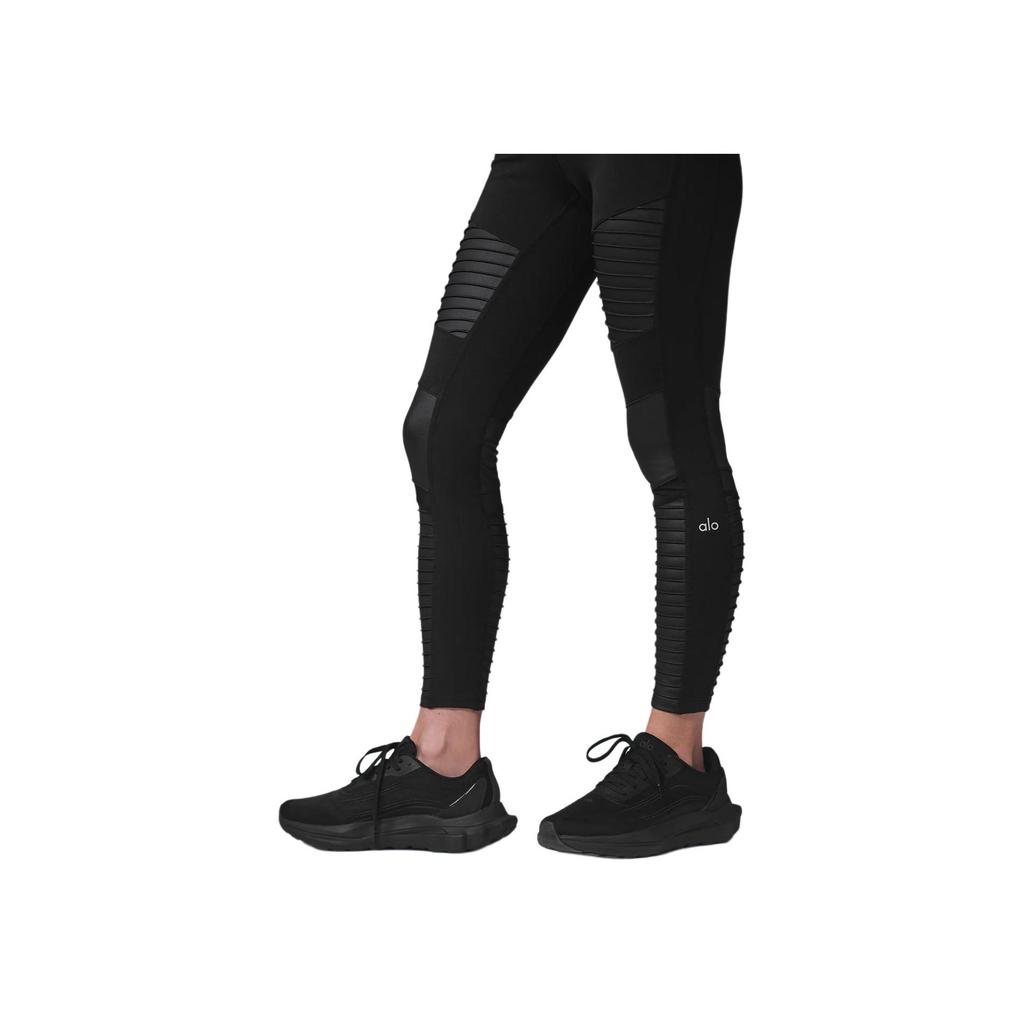 Alo Yoga Moto Series High-Waisted Slim Fit Comfortable Yoga Pants Women Pants Black W5767R