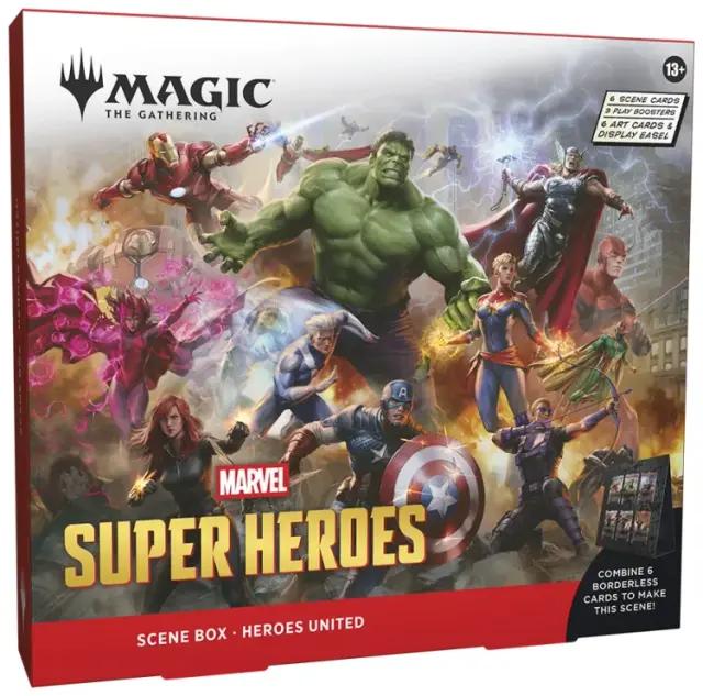 Magic The Gathering: Marvel Super Heroes Cards - Heroes United Scene Box