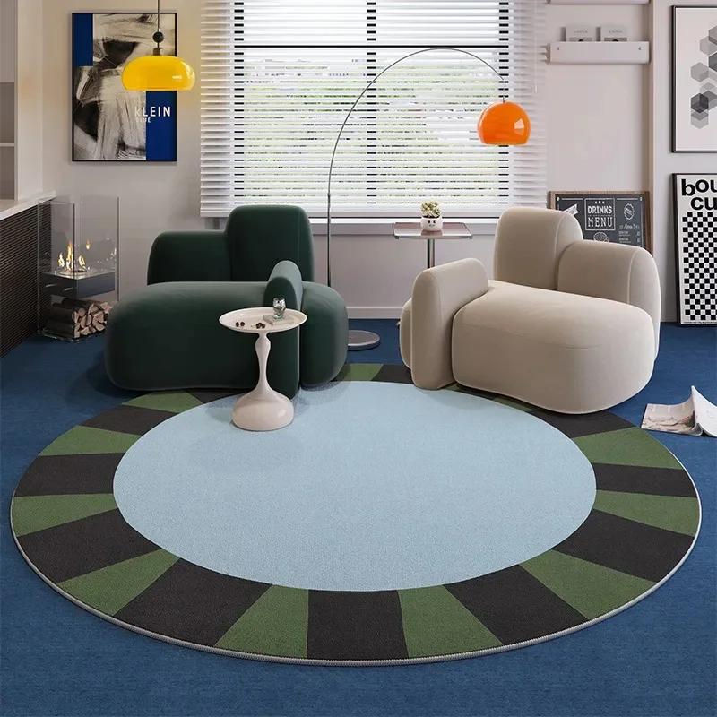 French Circular Carpet Light Luxury Living Room Coffee Table Floor Mat Trend Bedroom Cloakroom Makeup Chair Dressing Table Mat