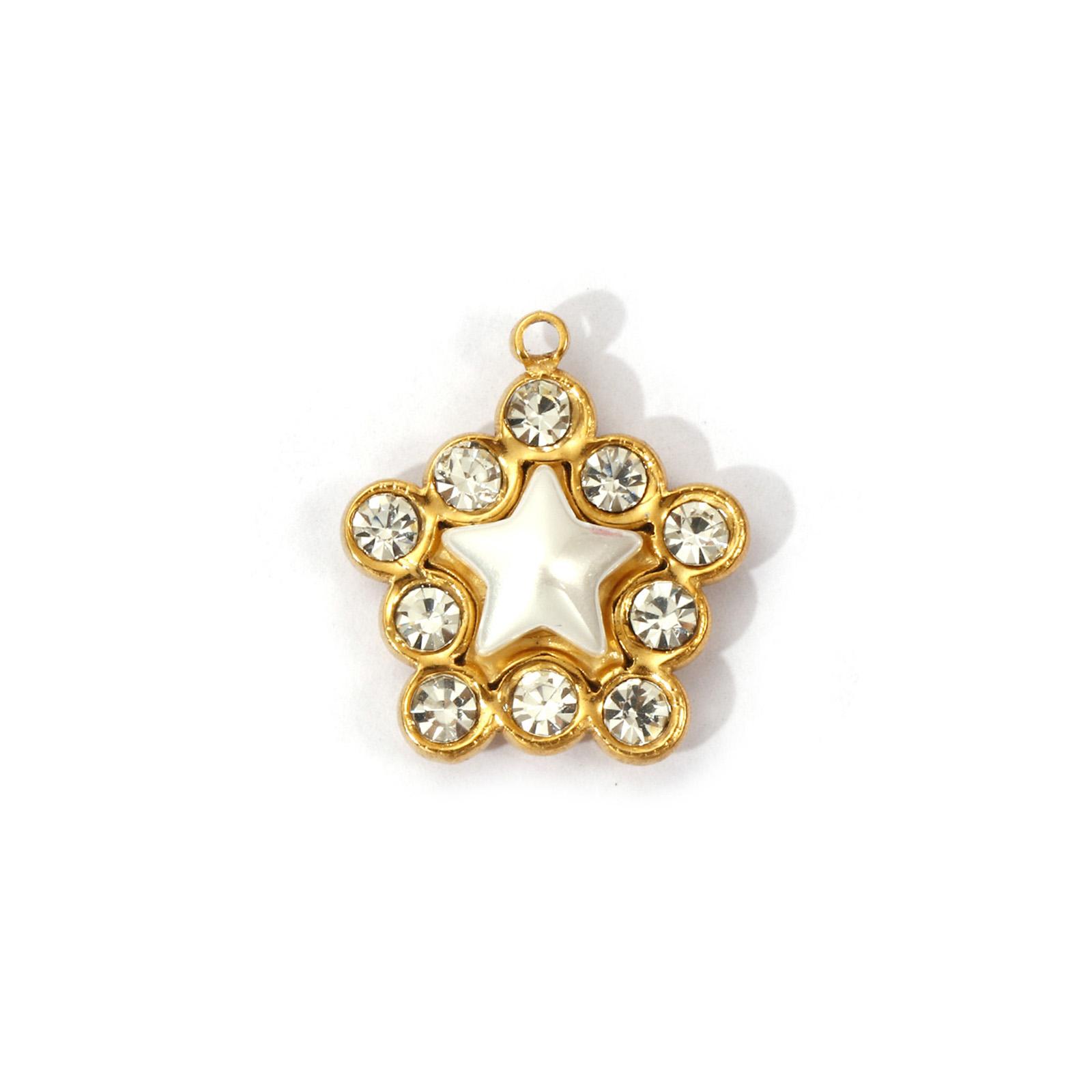 

1 Piece 304 Stainless Steel Pendant 18K Real Gold Plated pineapple oval conch Pendant For DIY Necklace Bracelet Jewelry Making