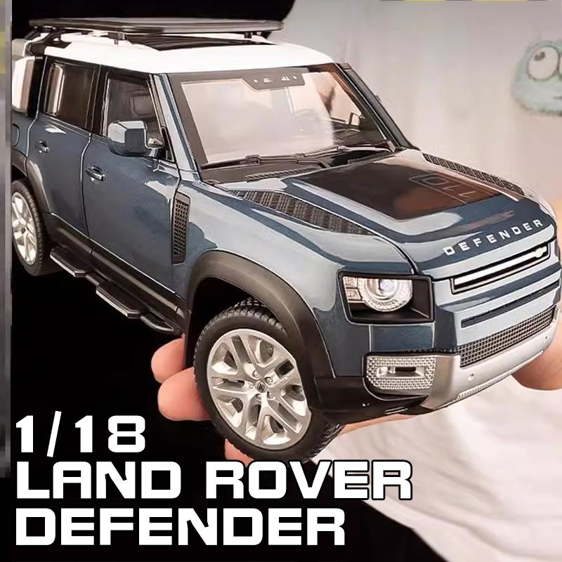 Large 1/18 Scale Land Rover Defender 110 Off Road SUV Alloy Metal Diecast Model Car Computer Desktop Ornament