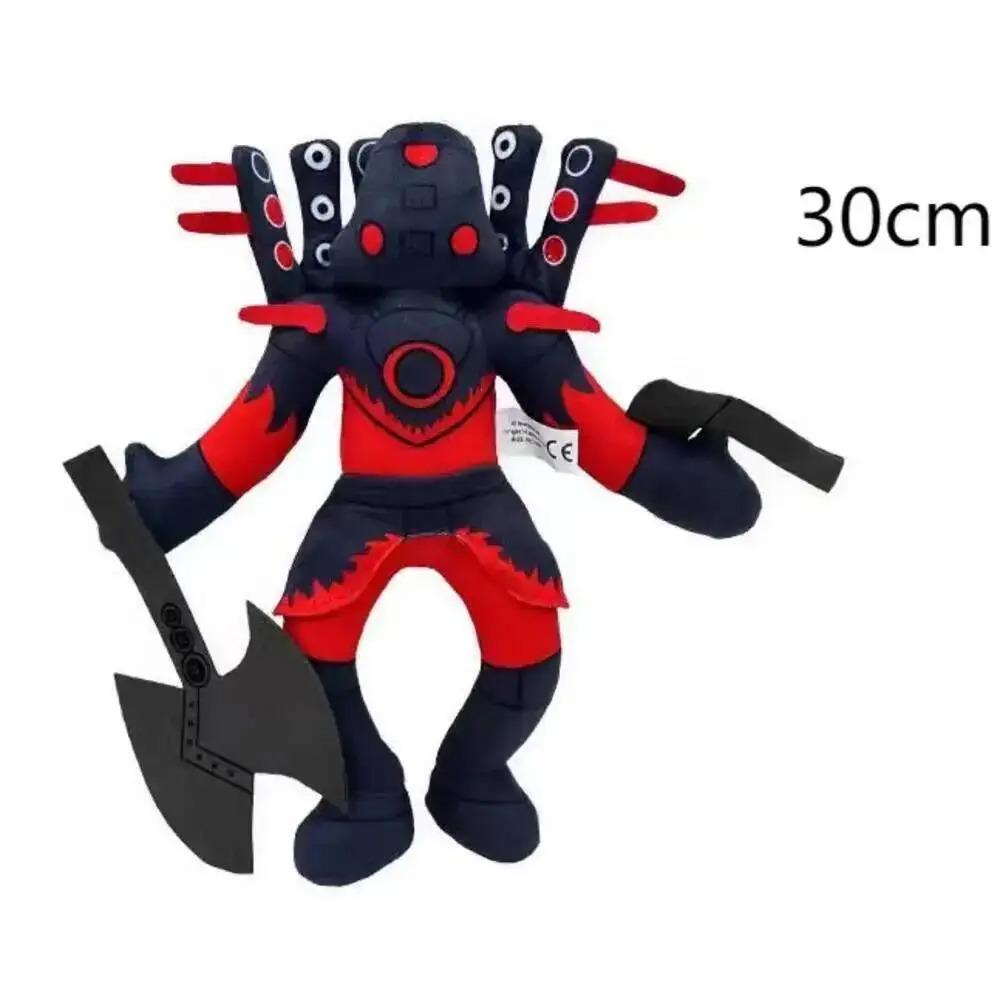 Skibidi Toilet Titani TV Man Speakerman Cameraman Peluche Titani Drill Man Clock Speaker Man Camera Man Peluche Giocattolo Morbido