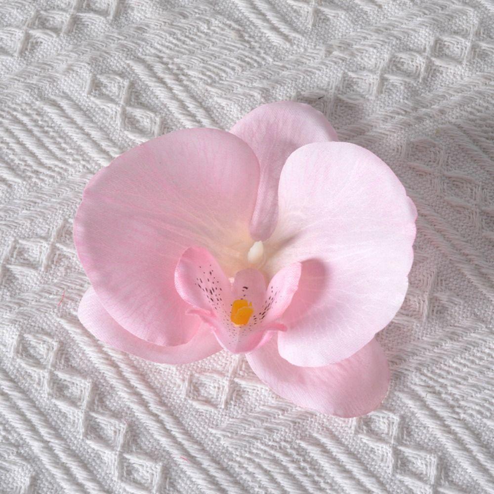 Headdress Simulated Flower Handmade Accessories Butterfly Orchid Flower Earring   Women