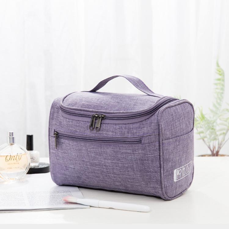 Cationic Oxford Cloth Portable Travel Makeup and Pillow Wash Bag Large фиолетовый