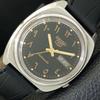 AUTOMATIC 7009A VINTAGE SEIKO 5 JAPAN MENS ARABIC BLACK DIAL WATCH A701617-5 R206c-a701617