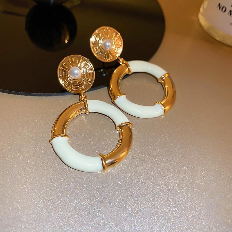 Love Geometric Earrings, Simple Flower Earrings, Fashionable Temperament Earrings, High-end Sense Earrings, Gifts