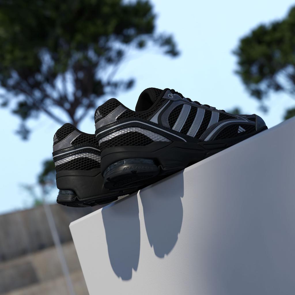 Adidas Spiritain 2000 Chunky Sneakers Unisex Low Top Black/Bright Meta