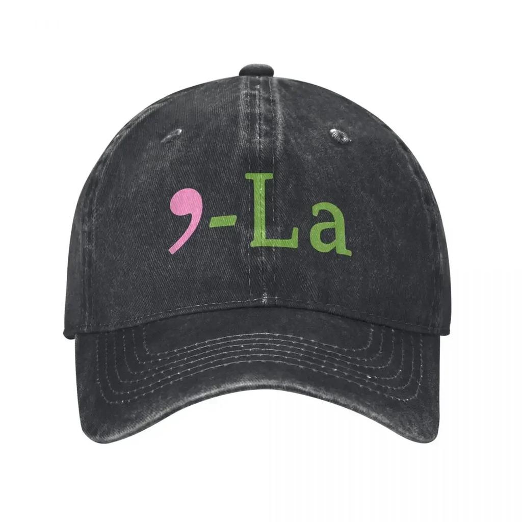 Classic Comma La Kamala Harris Biden Baseball Caps Unisex Distressed Denim Washed Headwear President Election Outdoor Hats