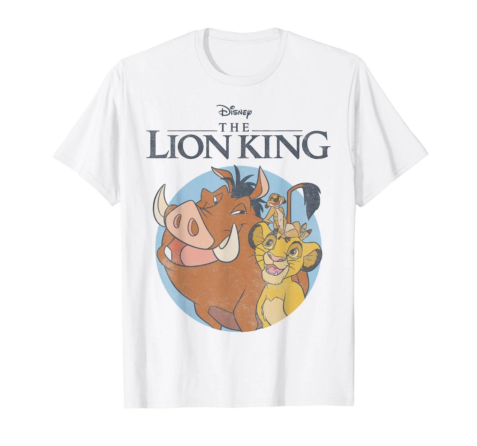 Футболка с логотипом-портретом Disney Король Лев Тимон, Пумба и Симба_ L
