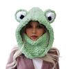 Damen Herbst- und Winter-Strickmütze mit Froschaugen, warmer Ohrenschutz, lässig und vielseitig
