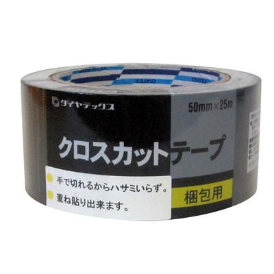 Diatex Cross Cut Tape Shrink Black 50mm X 25m