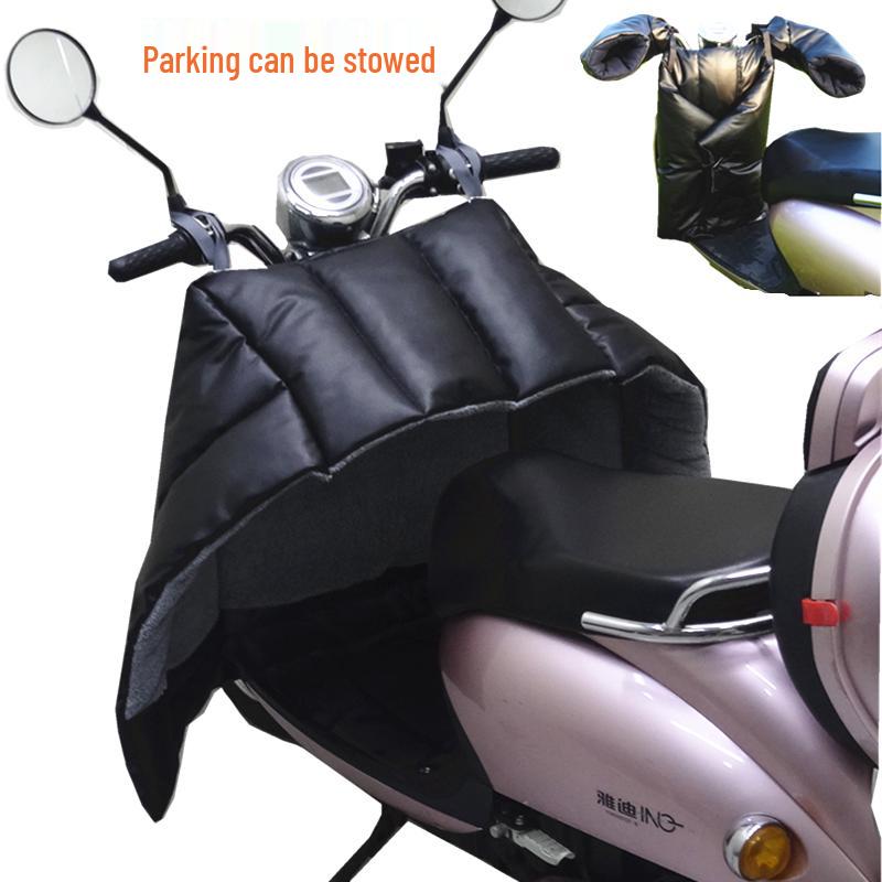 Electric Car & Motorcycle Winter Windshield Quilt - Thickened Velvet Leather