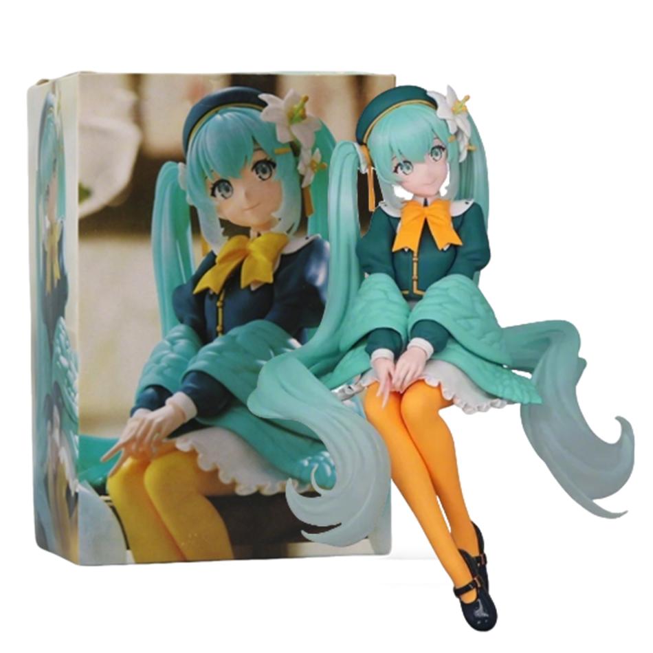 Model Toy New Animation Anime Beautiful Girl Hatsune Miku Flower Fairy Hatsune Miku Noodle Stopper Cute Handmade PVC Decorations
