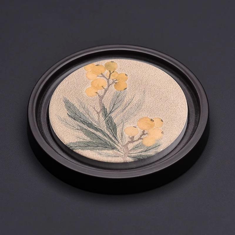 New Chinese Style Bakelite Absorbent Coaster Kung Fu Tea Ceremony Accessories Household Insulation Pad Storage Tea Cup Holder