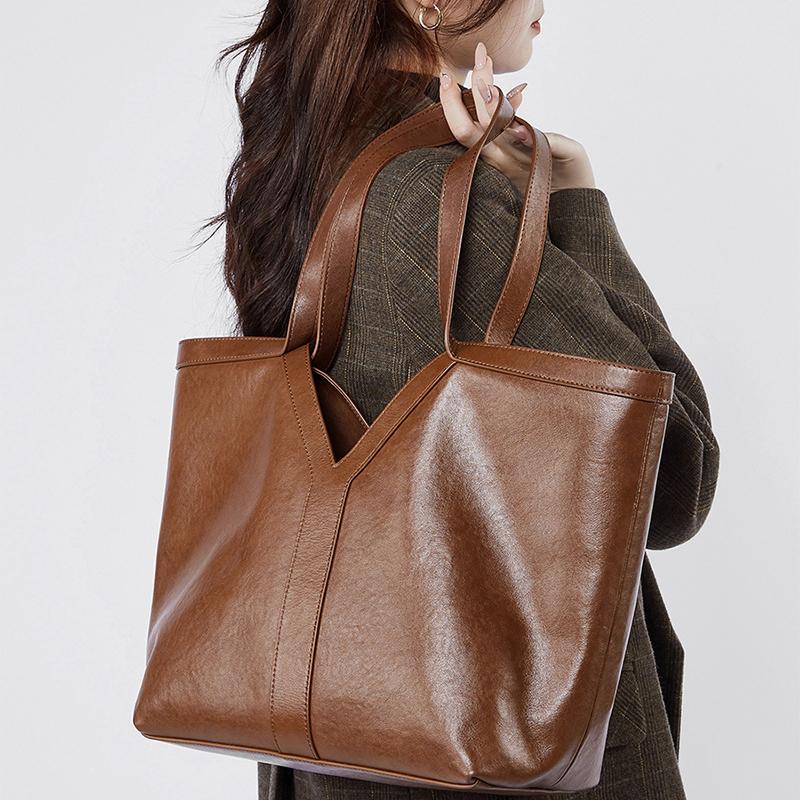 Borsa a tracolla in vera pelle Design a Y Lusso Spalla Casual Borsa da vacanza Grande capacità Borsa tote a forma di ala Borsa a tracolla