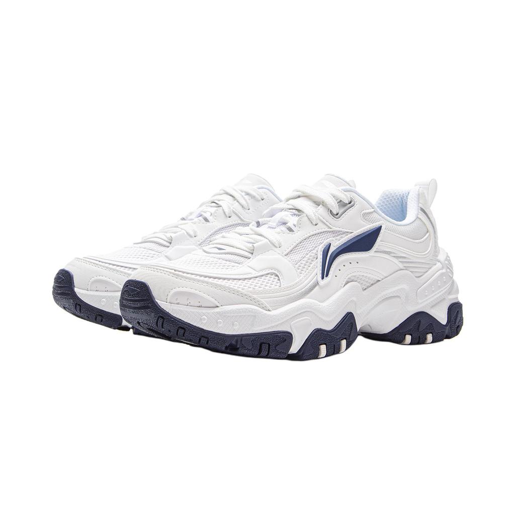 New LiNing Brown Sugar Shock Absorbers Slip Resistant Breathable Low Top Casual Shoes Women's White AGCV128-6