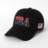 Hat Large Embroidered Cotton American Flag Baseball Cap Classic Usa Embroidered Cap