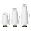 Nordic White Plastic Flower Vase with Artificial Flowers and Water-holding Capability