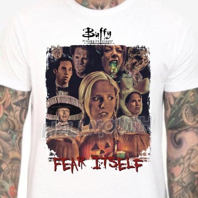 

Buffy 100% Cotton T-shirt Mens Tees Top - Mens Women s sizes S-XXL - fear itself halloween Vampire Slayer S