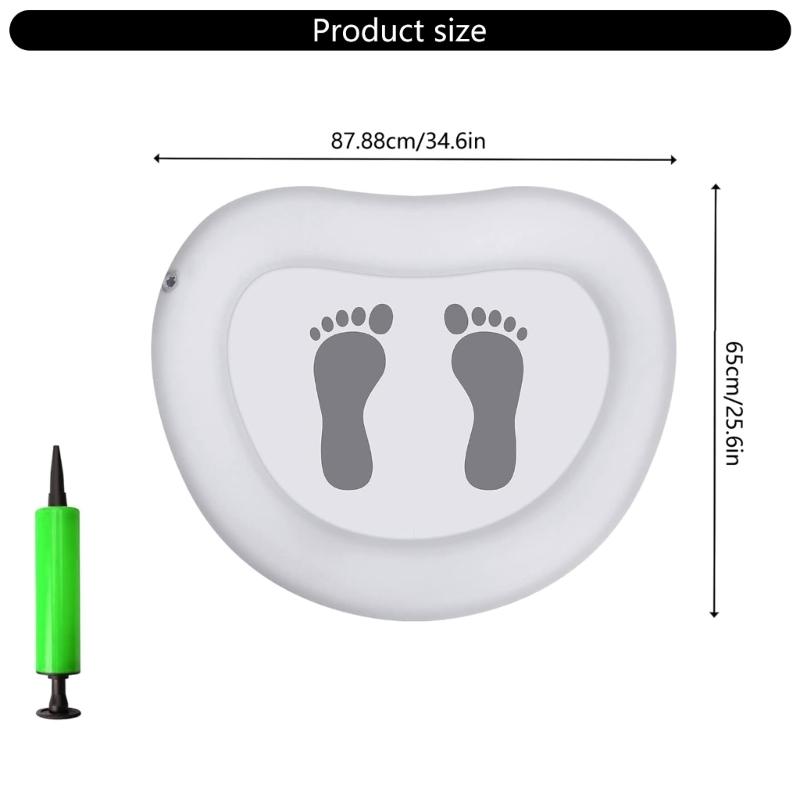 Inflatable Foot Bath Tub With Air Pumps Foot Soaking Bath Basin For Camping Beach Outdoor Use