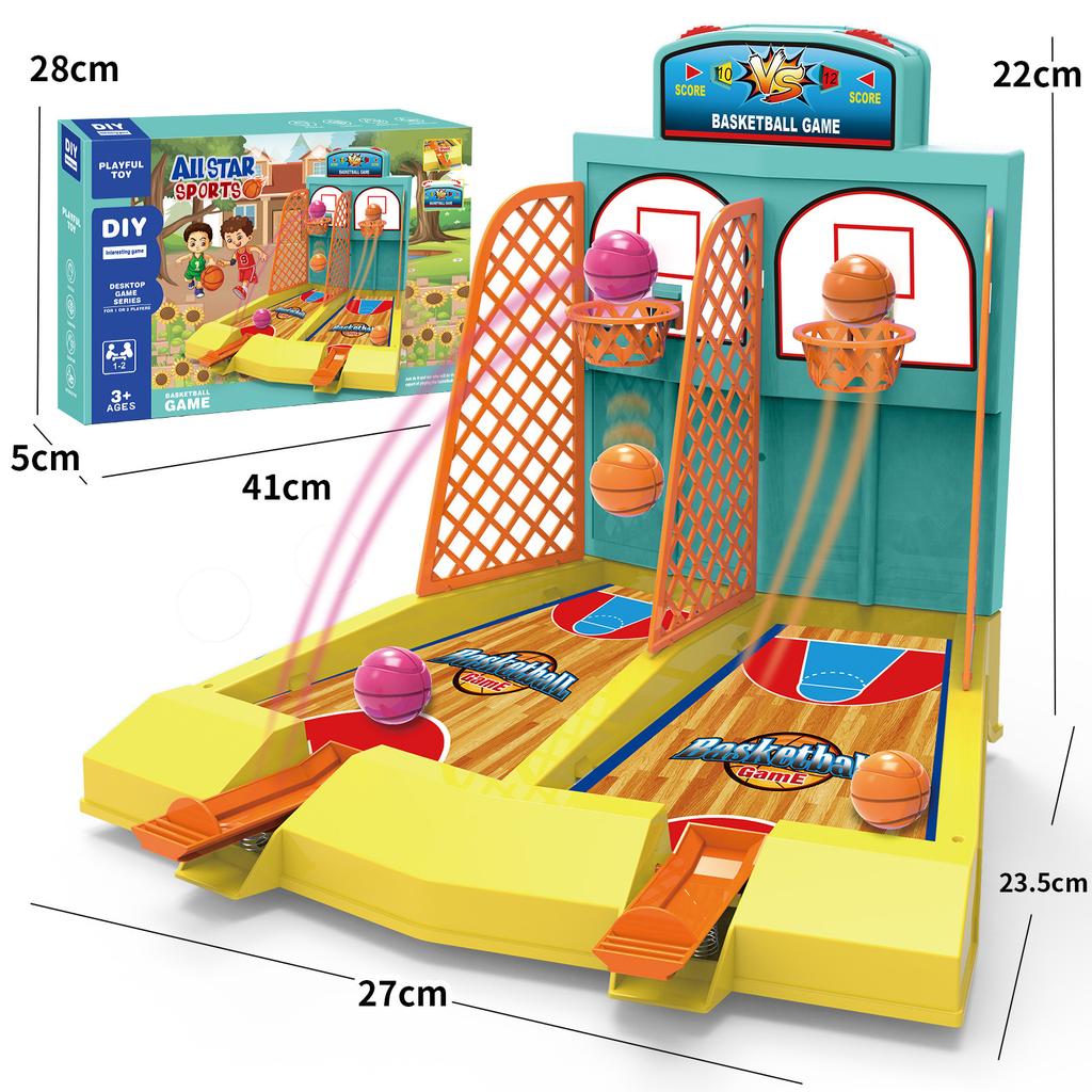Finger Double Play Basketball Table, Indoor Parent-Child Interactive Entertainment Play Table, Educational Toys