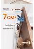 Wall-Mounted Coat and Clothes Hook – No-Punch Behind-Door Wardrobe Rack for Entrance and Hallway