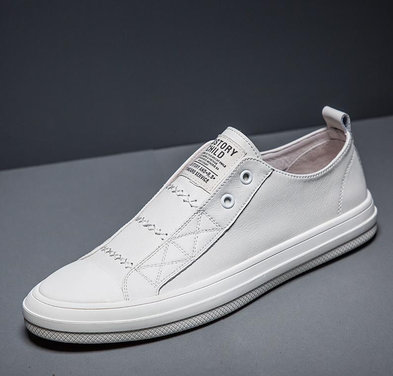 

Мужские высокие модные кроссовки из натуральной кожи, плоские, черные, белые, крутая уличная обувь для молодых мужчин, дышащие кеды для скейтборда 38