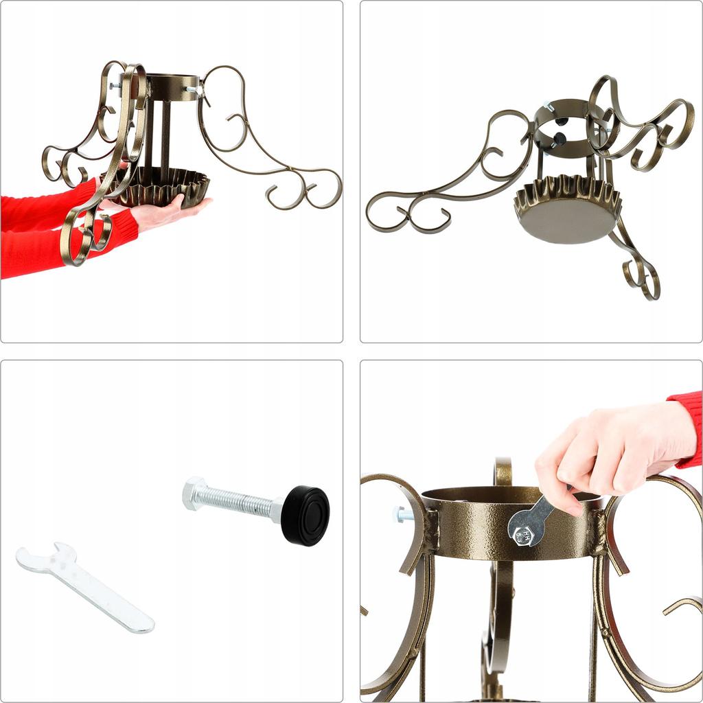 KADAX Stojak Na Pod Choinkę Choinkowy metalowy Na Drzewko Podstawka Z miską