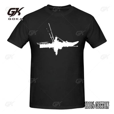 Fisherman Kayak Fishing Funny T Shirts Graphic Cotton Fashionable Short Sleeve Evolution of Kayaking T-shirt Mens Clothing
