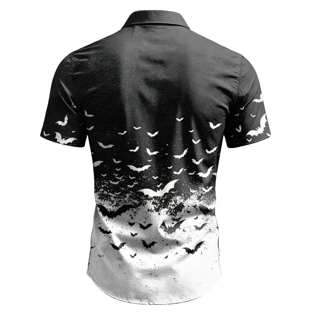 Men's Casual Short Sleeve Button-Down Shirt for Everyday Wear