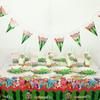Disposable Supplies Party Tableware Plate Banner Napkin Cake Topper