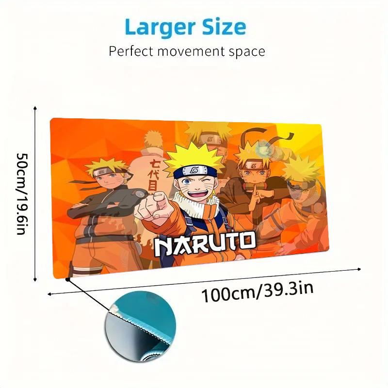 Anime NARUTO Χρωματιστό Επιθέμα Ποντικιού Μεγάλο Μαξιλάρι Τραπεζιού Παιχνιδιών Αντιολισθητικό για Laptop Tablet Μεγάλο Επιθέμα Ποντικιού XXL Στρώμα Mini PC Playmat Με Κλειδωμένη Άκρη