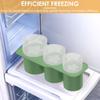 2 Pcs Tumbler Ice Mold Silicone Ice Cube Tray with Lid for Tumbler Cup Safe Freezer Ice Molds Easy Release Ice Cube Molds