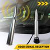 Car Antenna Anti Theft Coil Short Antenna Kit Universal for All Models with Converter Aluminium Alloy