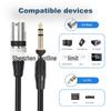 TRS 6.35mm Male To XLR Male Mixer Microphone Speaker Audio Cable