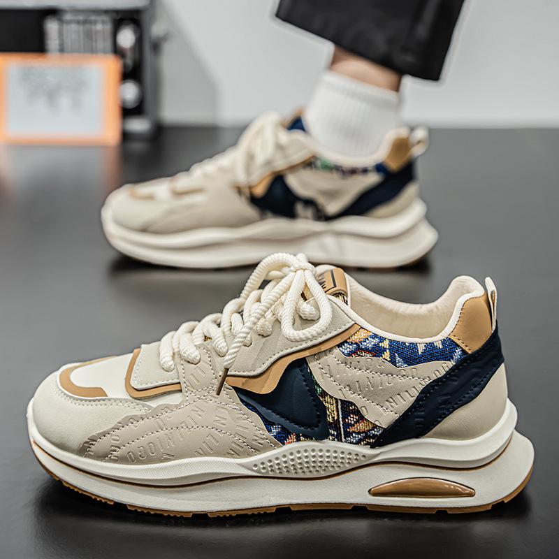 Spring men's shoes new breathable shoes men's trend versatile platform sports shoes casual running trendy shoes