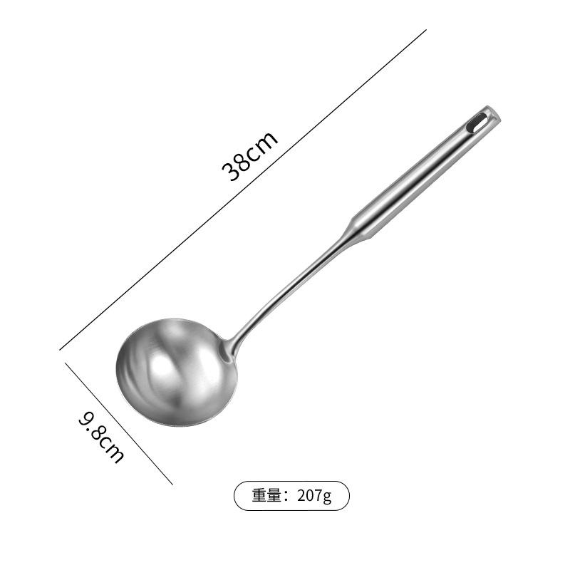 304 Stainless Steel Cooking Spatula Shovel Colander Rice Soup Spoon Thickened Anti-scald Kitchenware Cookware Accessories