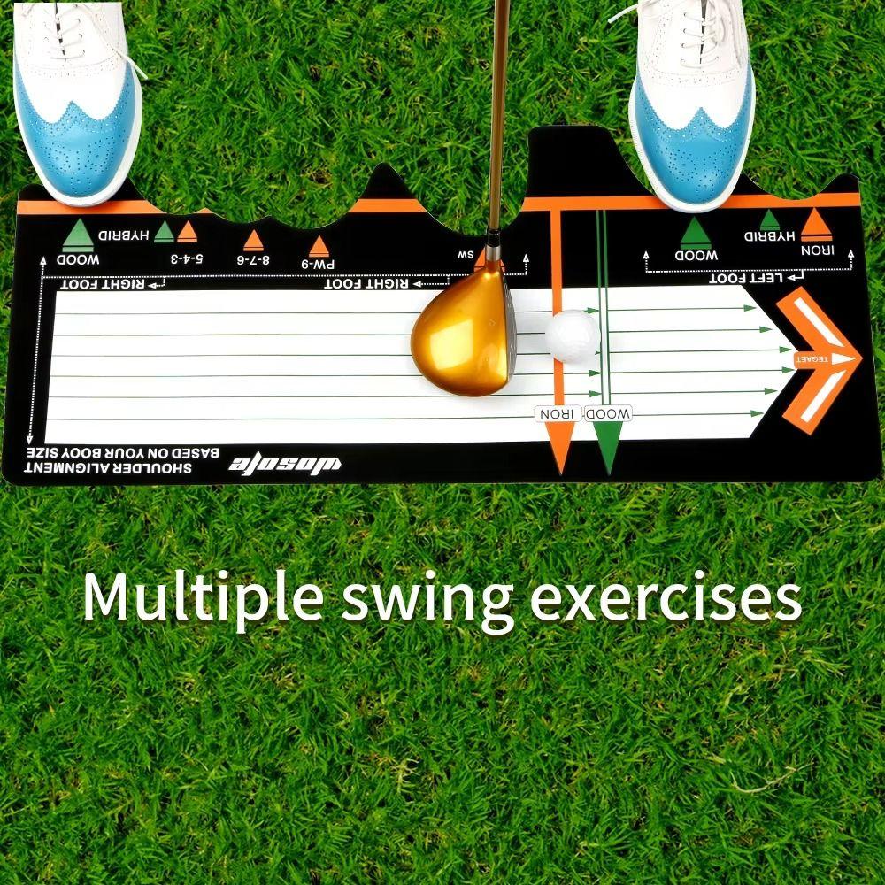 Swing Training Putter Practice Device Hitting Station Mat Golf Training Aid  Entry Level