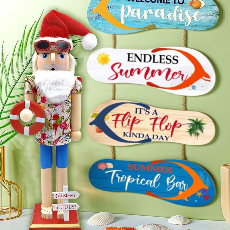 Wood Nutcrackers Traditional Hawaii Nutcrackers Desk Decors Centerpiece for House Office Ornament Christmas Nutcrackers China Mainland