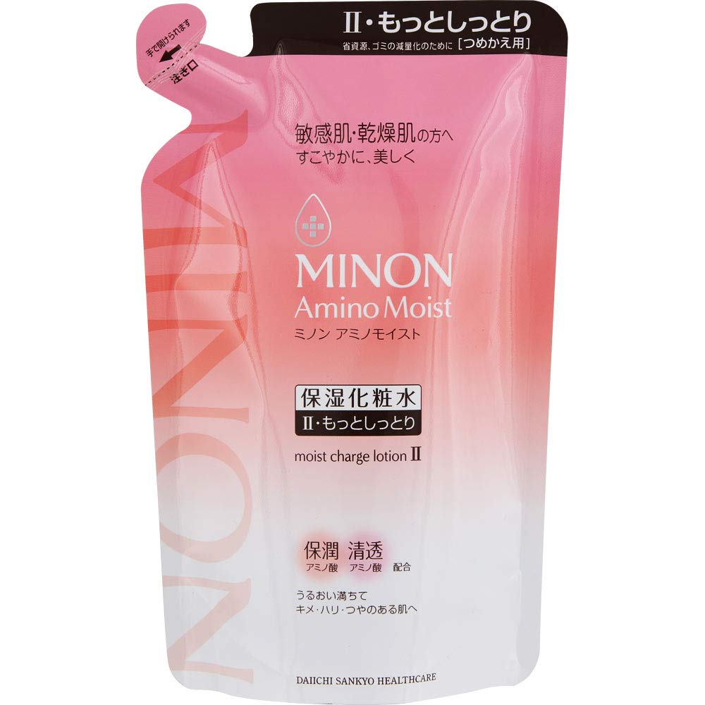 

Minon Amino Moist Moist Charge Lotion II Refill 130 мл Сухой увлажняющий густой и более увлажняющий тип лосьона [для чувствительной кожи, для кожи], гладкий, белый