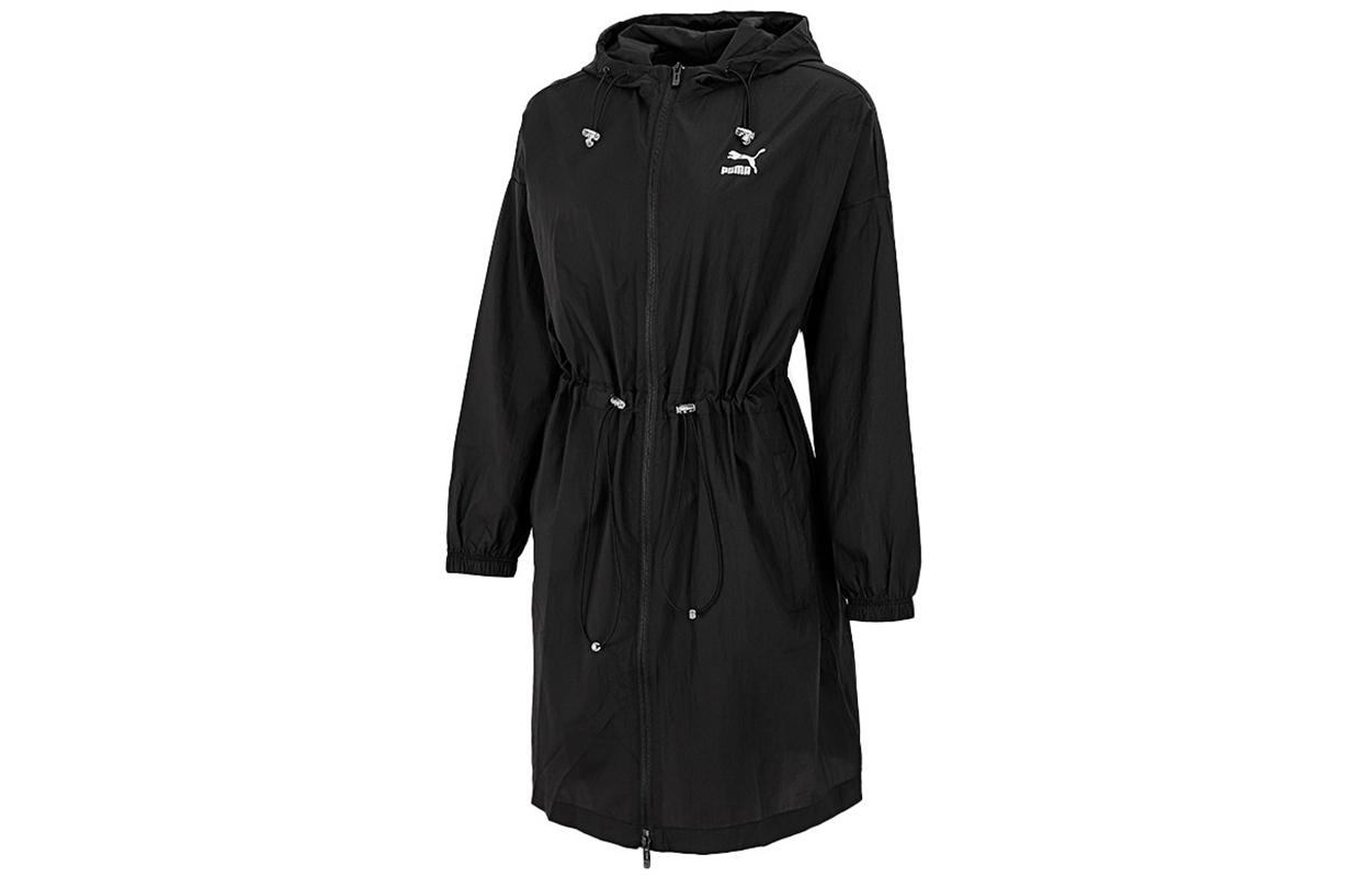 PUMA Trench Coats Women s Black Hooded Moderate Other 532680-01 S