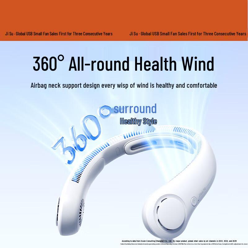 JISULIFE Portable Bladeless Neck Fan