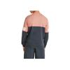 Puma Letter Logo Print Colorblock Sport Crew Neck Sweatshirt Men Tops Grey Blue Rose-Pink 670935-42