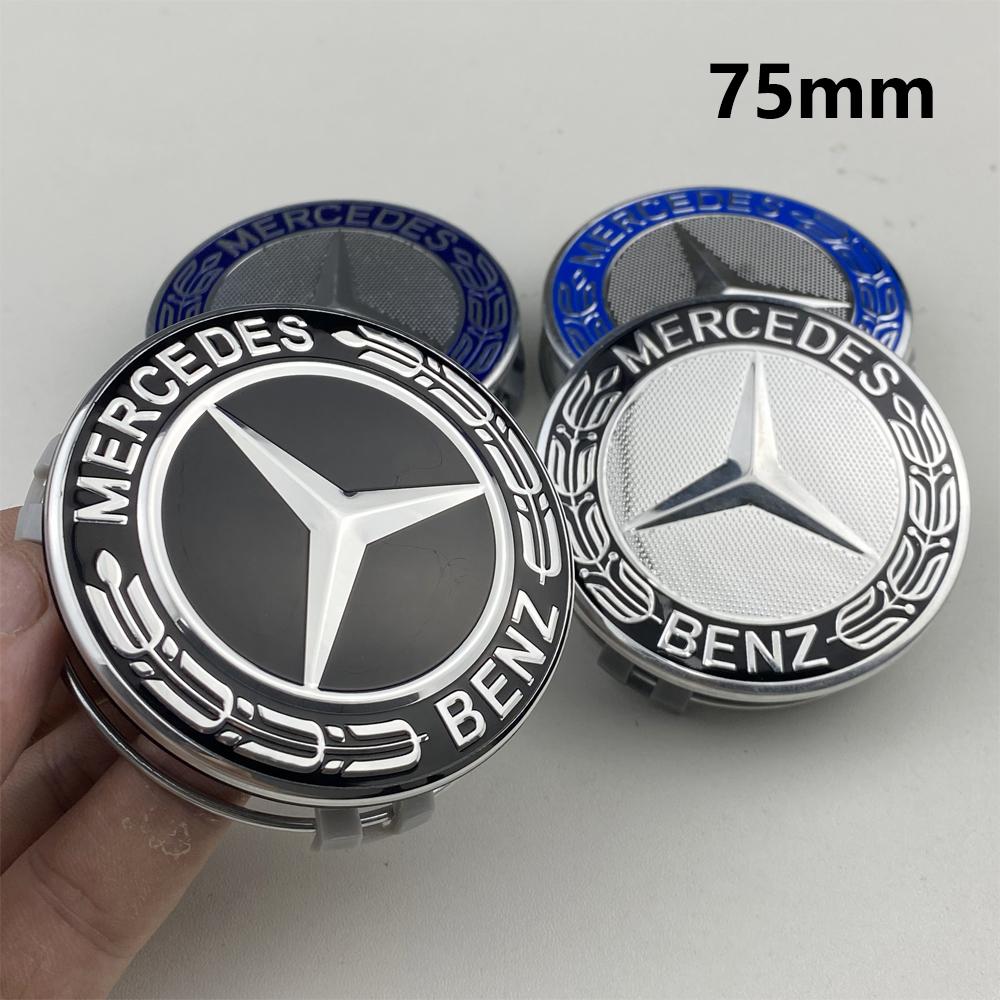 4Pcs -ZZZ-75mm Car Wheel Center Logo Hub Cap For Mercedes Benz AMG C207 C218 A207 C117 CLA CLS E Class W212 S212 X166 W176 W205